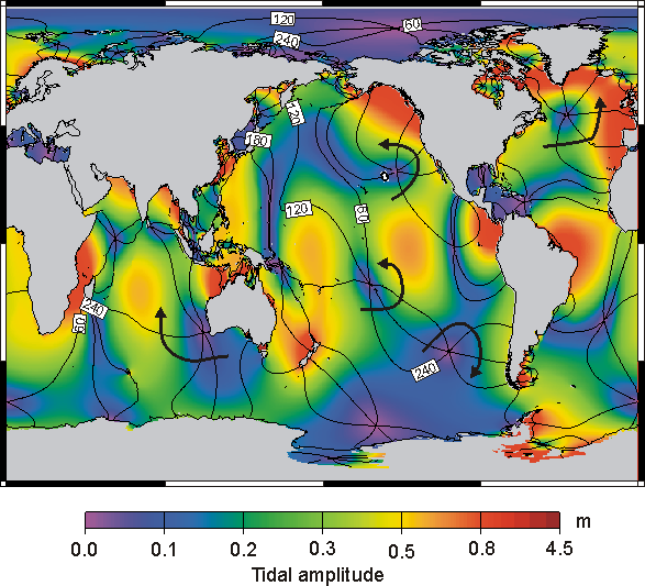 The global ocean tides for M2